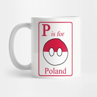 P is for Polandball Mug